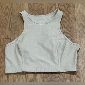 Outdoor Voices Women's Oatmeal Cream Crop Top Bra Medium